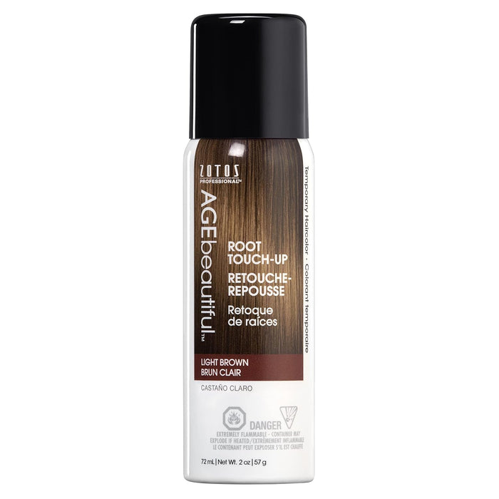 AGE BEAUTIFUL Root Root Touch-Up Sprays, Light Brown Model #AGE-9030751, UPC: 074469513791