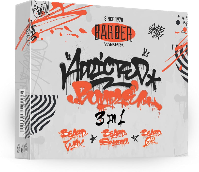 Marmara Barber Tocacco & Vanilla Beard Care and Styling Set Model #BBB-SET, UPC: 8691541010935