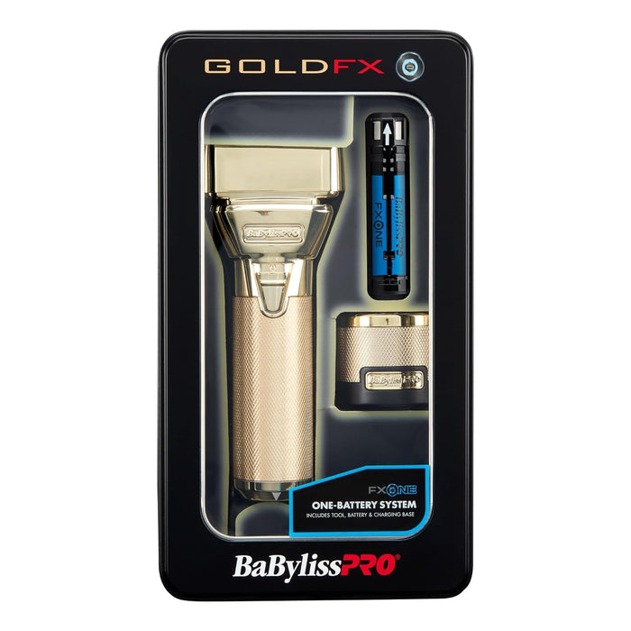 BabylissPro GoldFX FXONE Double Foil Shaver Model #BB-FX79FSG, UPC: 074108470508