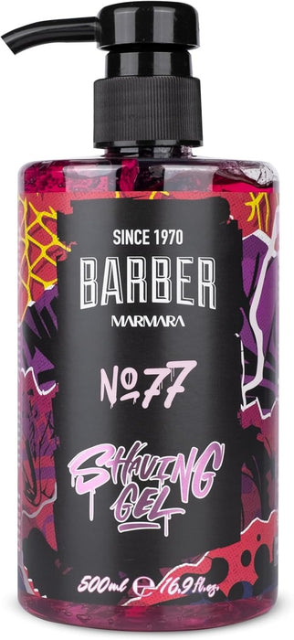 Marmara Barber Shaving Gel No.77 - 500ml Model #BSG-500-77, UPC: 8691541006570