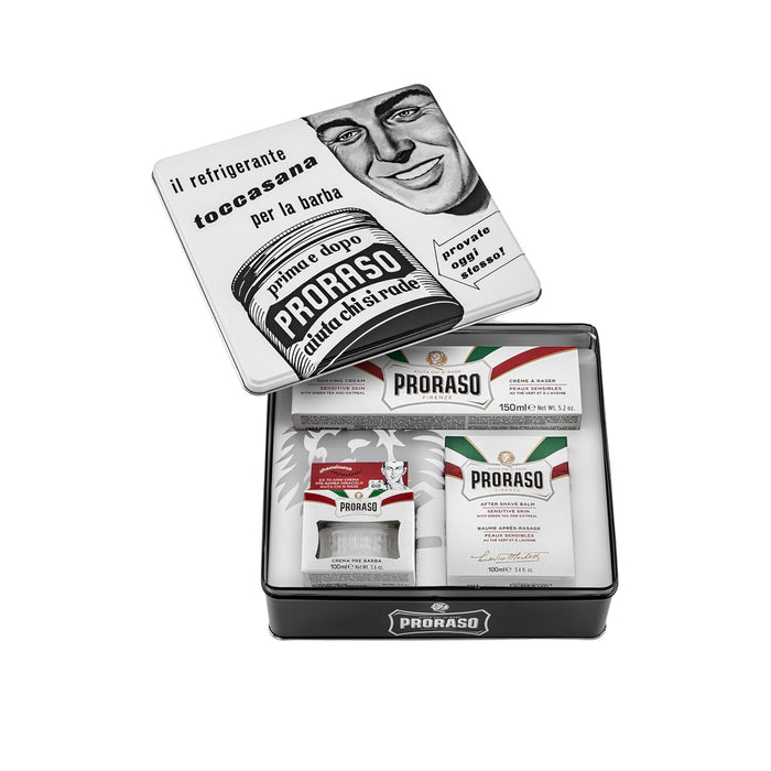 Proraso vintage selction TOCCASANA Tin Gift Set Model #RA-400181, UPC: 8004395001811