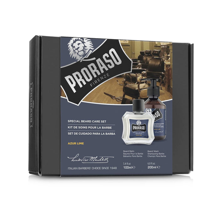 Proraso Special Beard Care set, Azur Lime Model #CW-400691, UPC: 8004395006915
