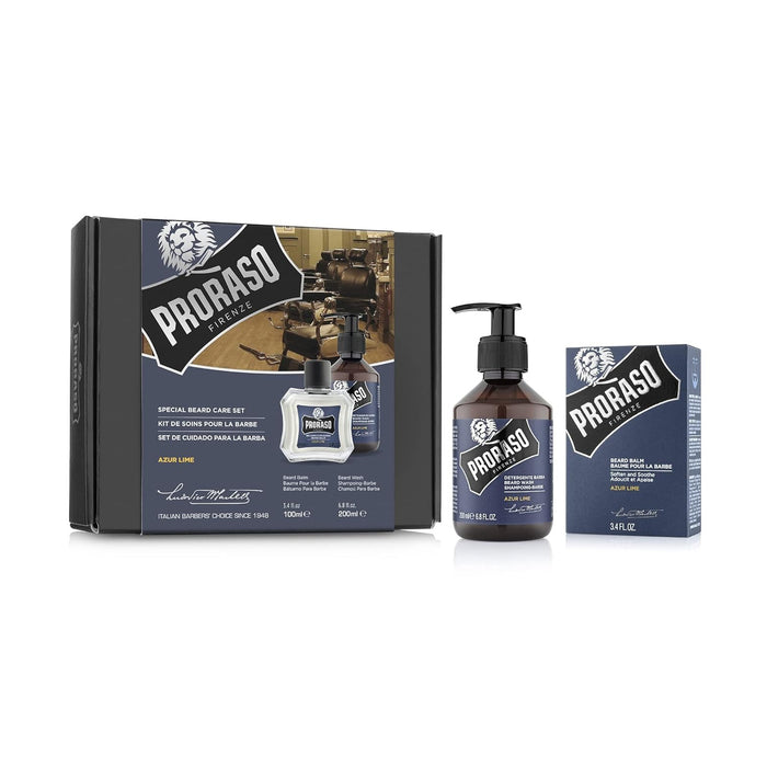 Proraso Special Beard Care set, Azur Lime Model #CW-400691, UPC: 8004395006915