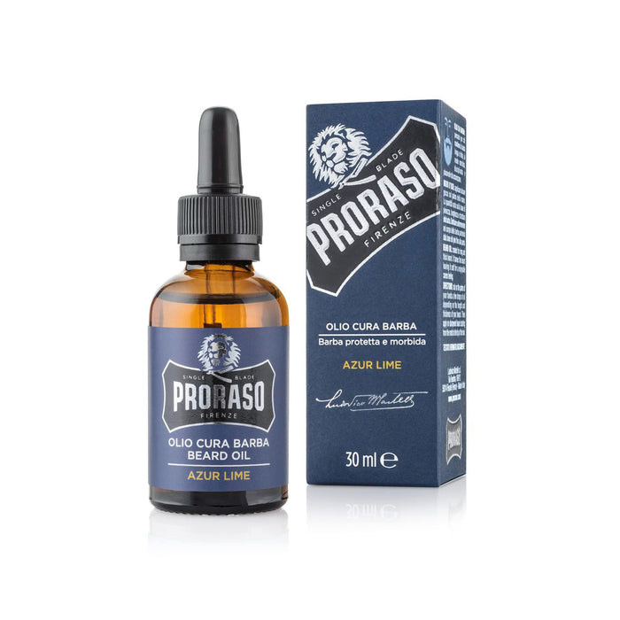 Proraso Beard Oil  30ml Azur Lime Model #RA-8371-AZU, UPC: 8004395007417