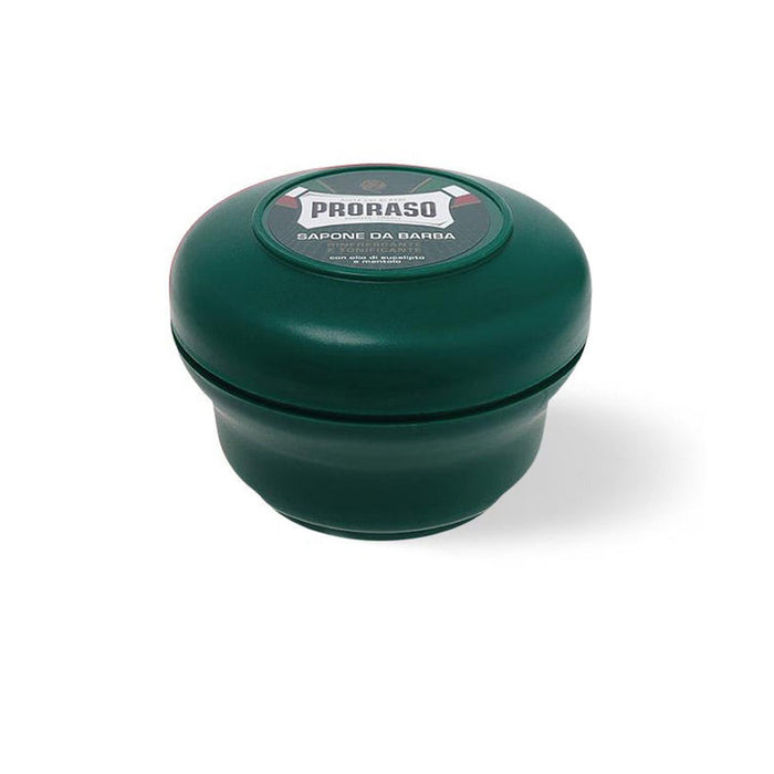 Proraso Shaving Soap in a Green Bowl: Refreshing Model #RA-400920, UPC: 8004395009206