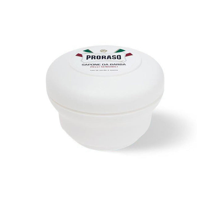 Proraso Shaving Soap in a White Bowl: Sensitive Skin Model #RA-400921, UPC: 8004395009213