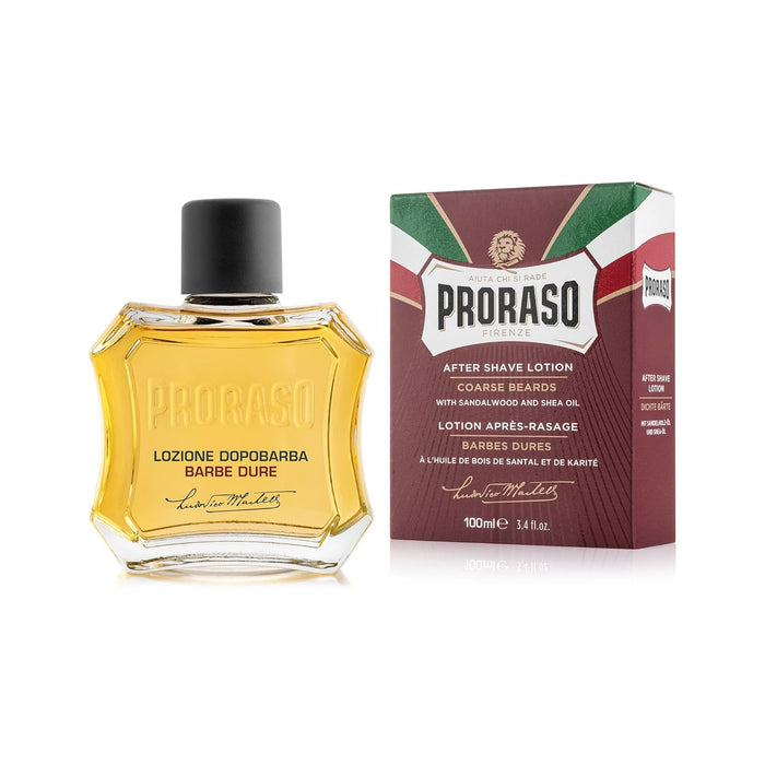 Proraso After Shave Lotion: Nourishing for Coarse Beards - Red 3.4 oz Model #CW-400972, UPC: 8004395009725