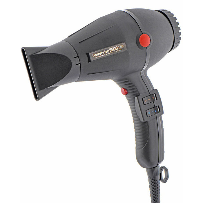 Turbo Power TwinTurbo 3500 Ceramic & Ionic Hair Dryer - Black Model #TU-TP329A, UPC: 8021233107016