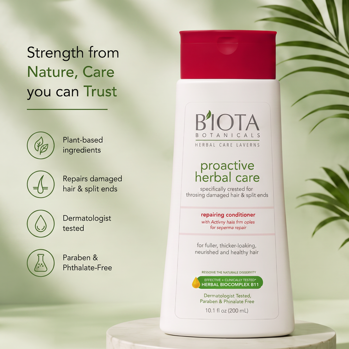 Biota Botanicals Proactive Herbal Care Repairing Conditioner 300 mL | Herbal Conditioner for Thinning & Damaged Hair
