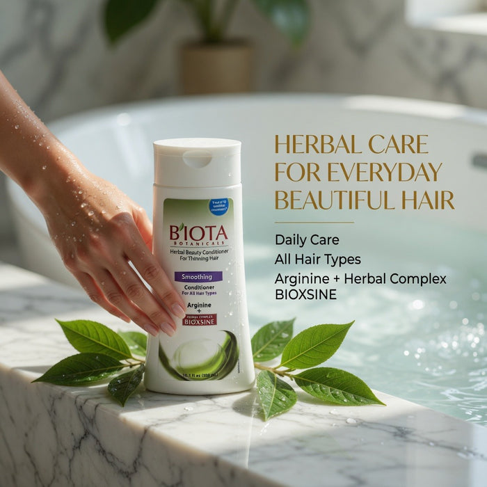 Biota Botanicals Herbal Beauty Smoothing Conditioner 10.1 fl oz (300 mL) | Frizz Control Botanical Hair Conditioner