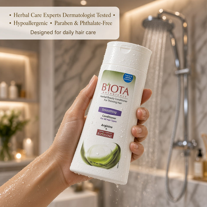 Biota Botanicals Herbal Beauty Smoothing Conditioner 10.1 fl oz (300 mL) | Frizz Control Botanical Hair Conditioner