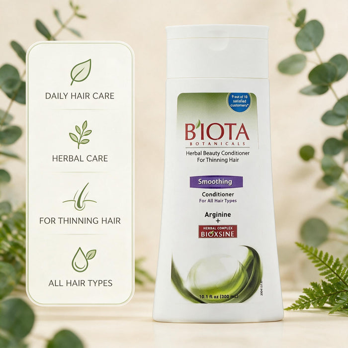 Biota Botanicals Herbal Beauty Smoothing Conditioner 10.1 fl oz (300 mL) | Frizz Control Botanical Hair Conditioner
