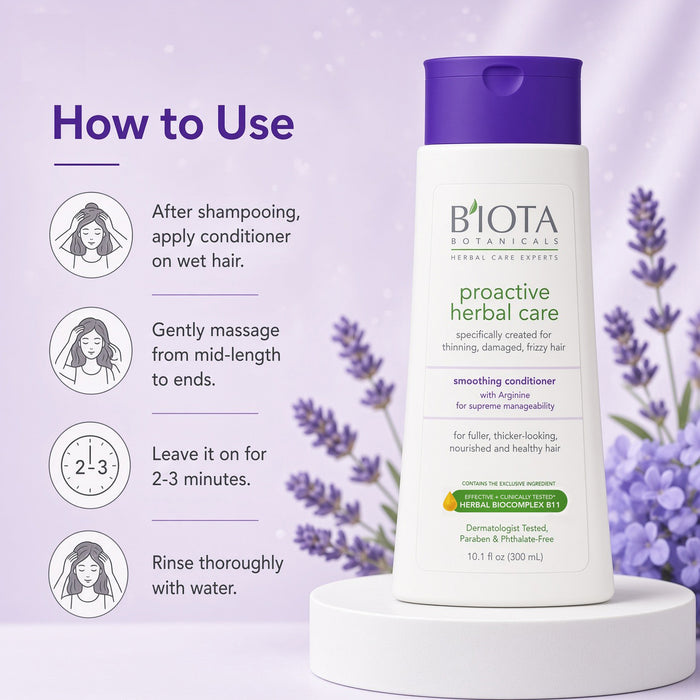 Biota Botanicals Proactive Herbal Care Smoothing Conditioner – 10.1 fl oz (300 mL)