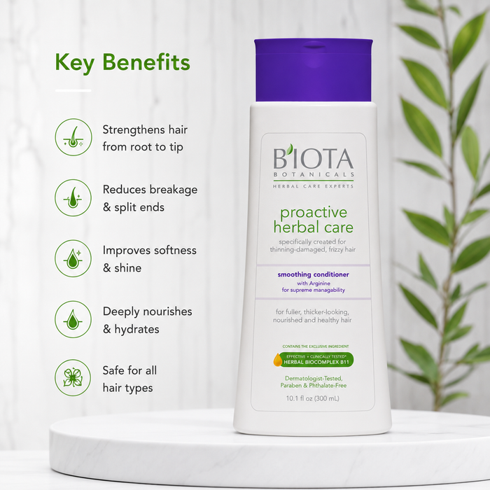 Biota Botanicals Proactive Herbal Care Smoothing Conditioner – 10.1 fl oz (300 mL)