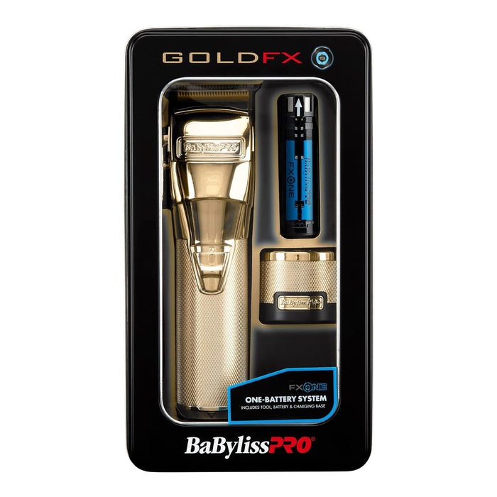 BaBylissPRO GoldFX FXONE Professional Cord/Cordless Clippers #FX899G, UPC: 074108477644