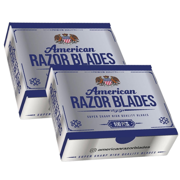 The Shave Factory American Razor Blades - Single Edge Razor Blades - Pack of 2 Model #TSF-ARBSPK2, UPC: 840302417553