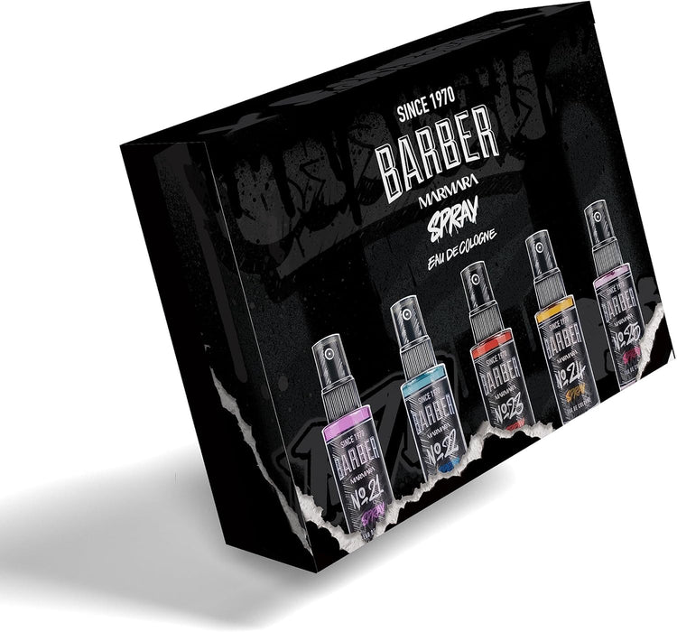 Marmara Barber 5 Mix Travel Set Graffiti Spray 50 ml Model #BC-50-MIX5-S, UPC: 8691541008369