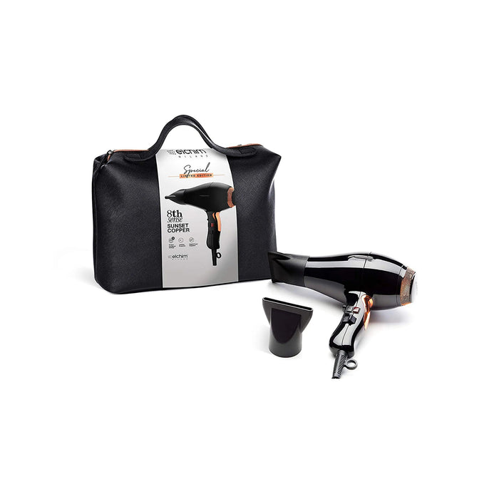 ELCHIM 8th Sense Copper Hair Dryer With Bag Model #EL-2527D0401, UPC: 836793003405