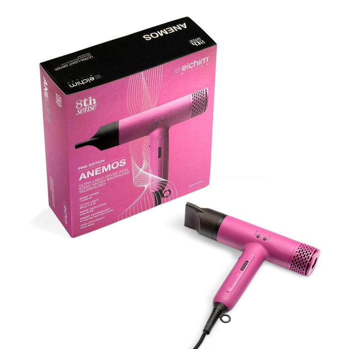 Elchim Anemos Ultra-Light Hair Dryer - Pink Model #EL-2577G0003, UPC: 836793004419