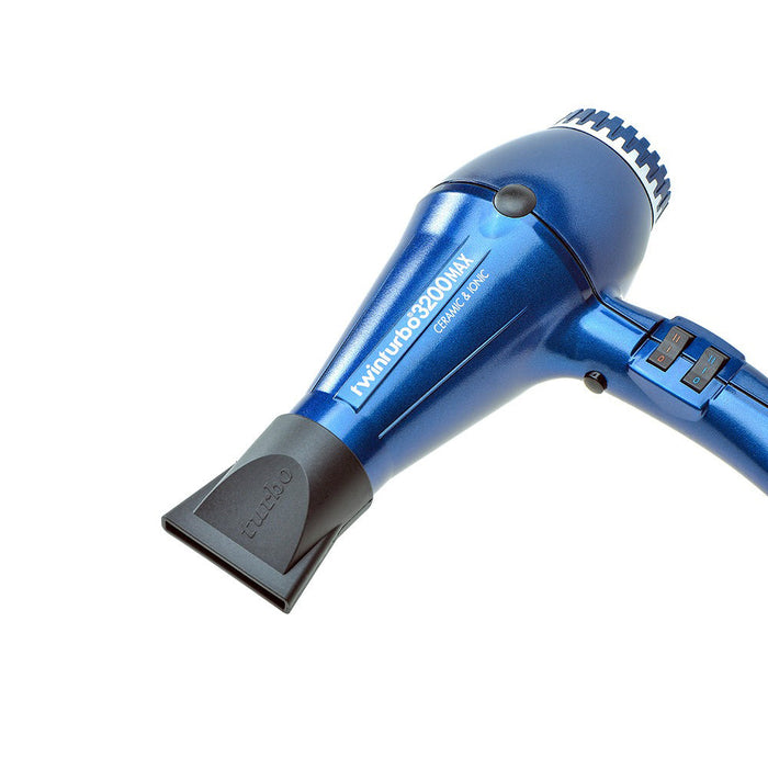 Turbo Power TwinTurbo 3200MAX Ceramic & Ionic Hair Dryer - Night Blue Model #TU-323NB, UPC: 850013895090