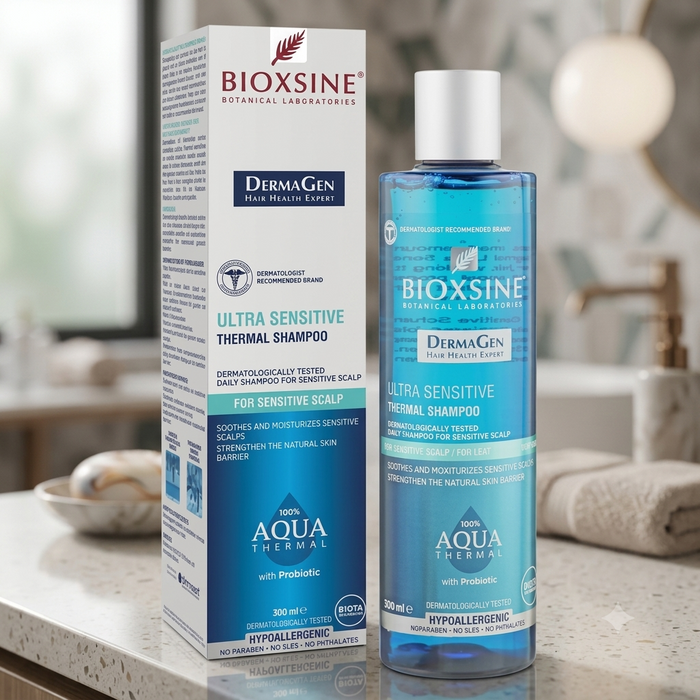 Bioxsine Dermagen Ultra Sensitive Thermal Shampoo 300 mL for Sensitive Scalp