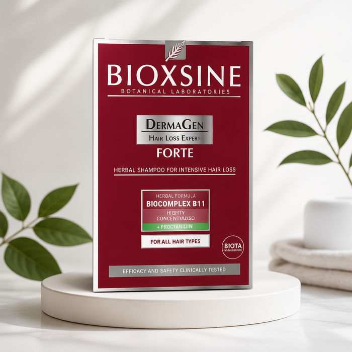 Bioxsine Dermagen Forte Anti Hair Loss Shampoo 300mL for Damaged, Weak & Thinning Hair