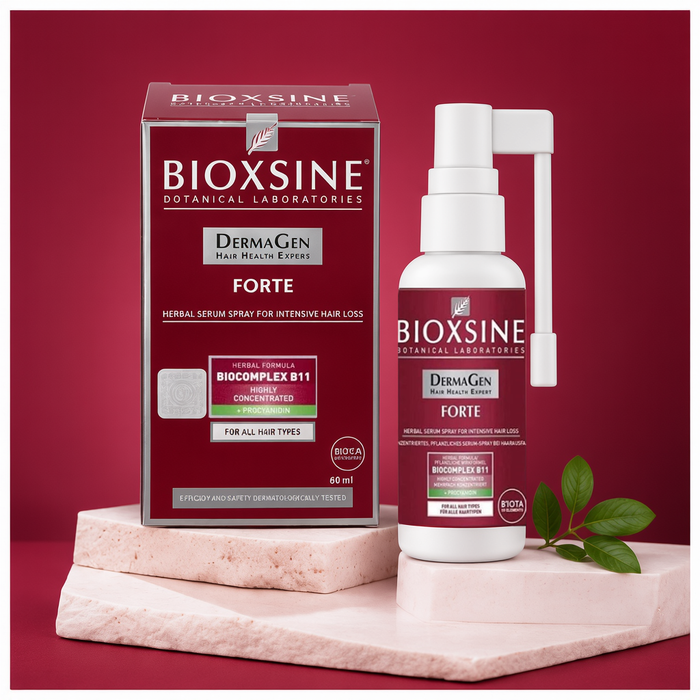 Bioxsine Dermagen Forte Hair Spray Serum 60mL | Leave-In Scalp Care for Hair Thinning