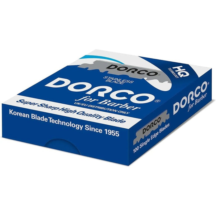 DORCO Single Edge Razor Blades (Blue) - Pack of 50 Model #DO-HST-300-PK50, UPC: 88010386022951