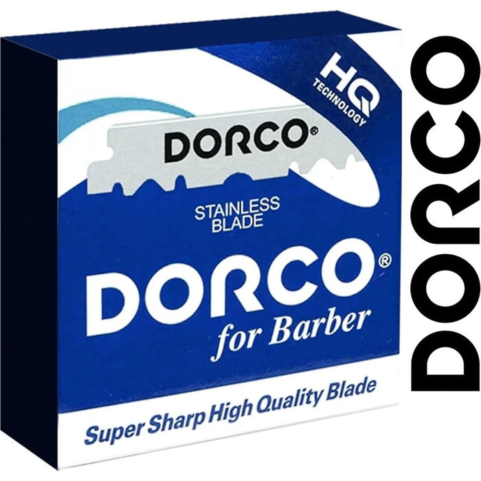 DORCO Single Edge Razor Blades (Blue) - Pack of 50 Model #DO-HST-300-PK50, UPC: 88010386022951