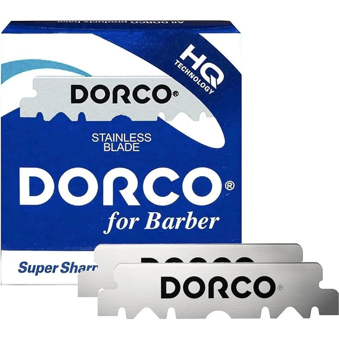 DORCO Single Edge Razor Blades (Blue) - Pack of 50 Model #DO-HST-300-PK50, UPC: 88010386022951