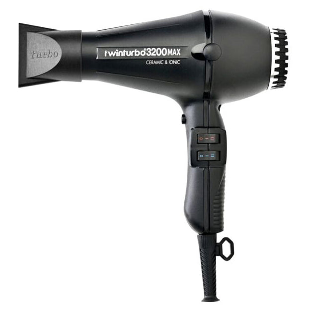 Turbo Power TwinTurbo 3200MAX Ceramic & Ionic Professional Hair Dryer Model #TU-TP324, UPC: 897123001218