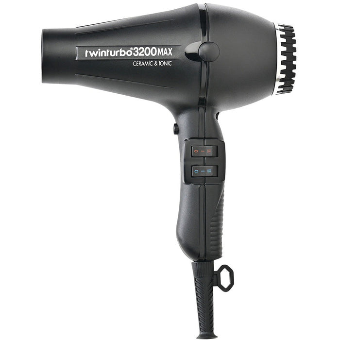 Turbo Power TwinTurbo 3200MAX Ceramic & Ionic Professional Hair Dryer Model #TU-TP324, UPC: 897123001218