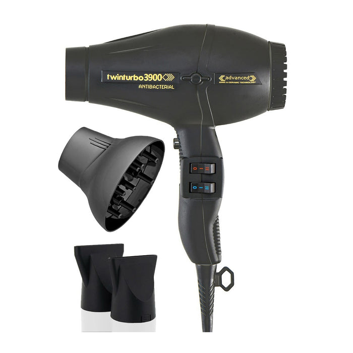 Turbo Power twinturbo 3900 Advanced Ceramic & Ionic Hair Dryer with Diffuser Model #TU-TT3900-BLACK, UPC: 897123001430