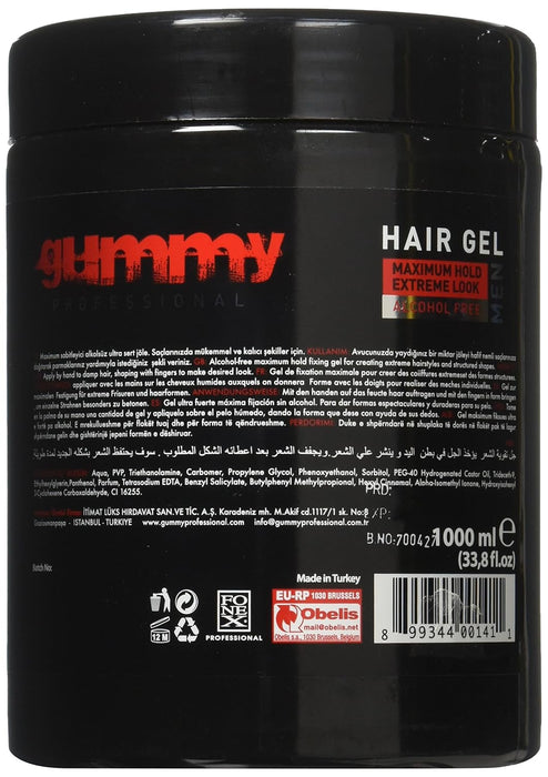 Gummy Hair Gel MAXIMUM HOLD - Model #GU-GU101