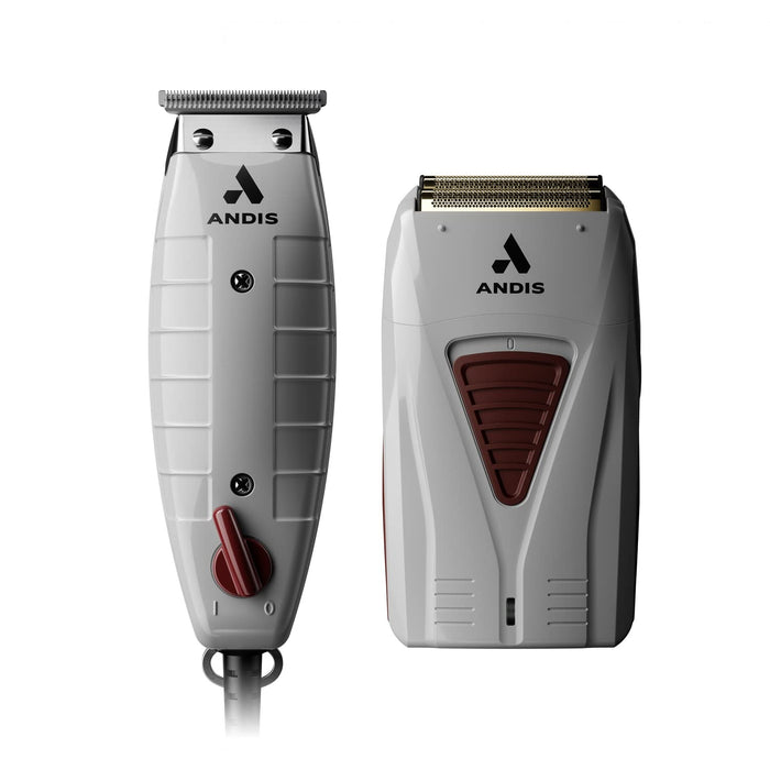 Andis Finishing Combo T-Outliner Trimmer & Pro Foil Lithium Titanium Foil Shaver Model #AN-17270, UPC: 040102171956