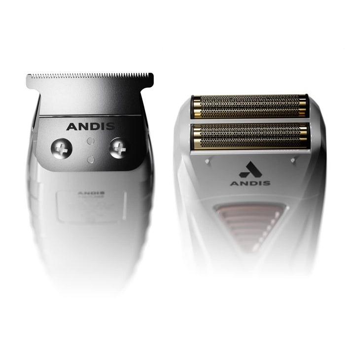 Andis Finishing Combo T-Outliner Trimmer & Pro Foil Lithium Titanium Foil Shaver Model #AN-17270, UPC: 040102171956