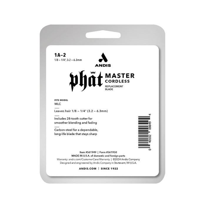 Andis Phat Master Blade - MLC Model #AN-561949, UPC: 040102006494