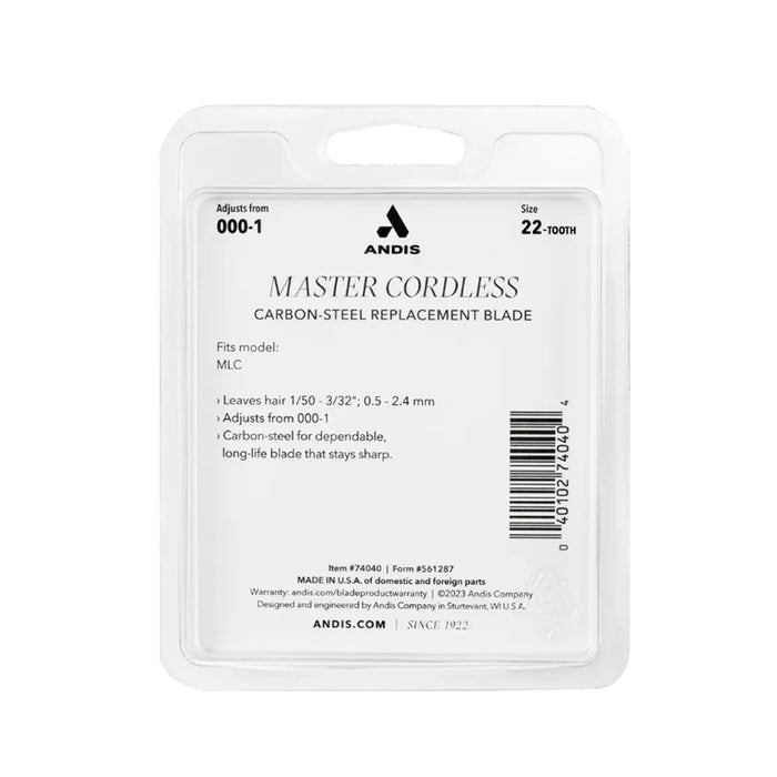 Andis MLC Replacement Blade set (with yoke) Model #AN-74040, UPC: 040102740404