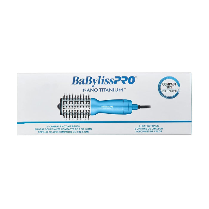 BaBylissPRO Nano Titanium 2" Compact Hot Air Brush Model #BB-BNTMHBUC, UPC: 074108475640