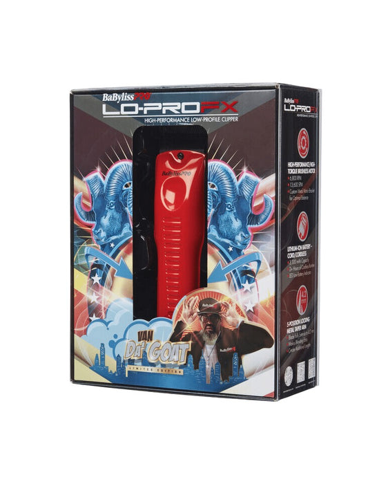 BabylissPro Influencer Edition LoProFX Clipper – Red Model #BB-FX825RI, UPC: 074108468376