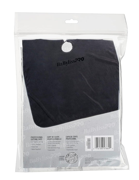 BaBylissPRO Black Barber Cape Model #BB-BBCAPEMB, UPC: 074108476692