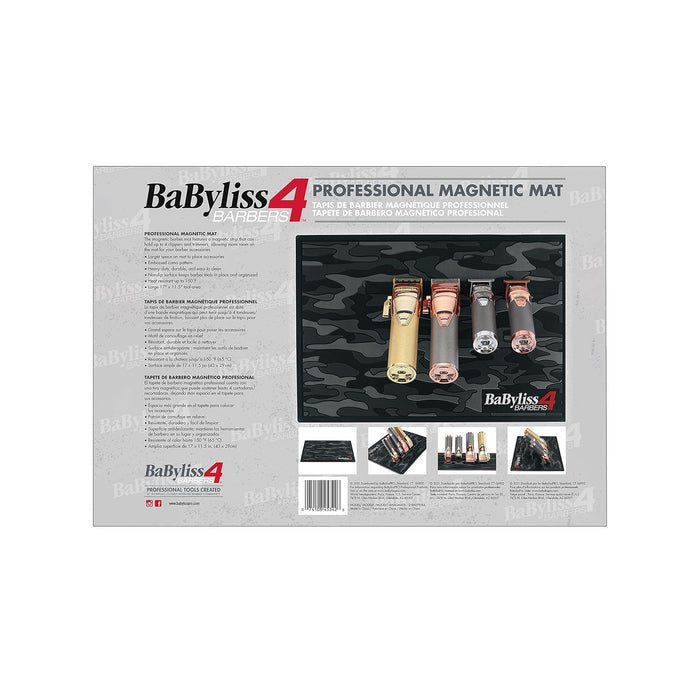 BaBylissPRO Black Camo Magnetic Strip Barber Mat Model #BB-BMAGMATB, UPC: 074108453426