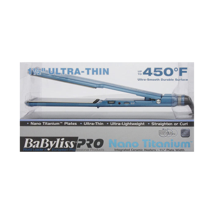 BaByliss PRO Nano Titanium 1½" Ultra-Thin Straightener Model #BB-BNT4073TUC, UPC: 074108446787
