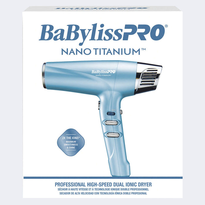 BaBylissPRO Nano Titanium Professional High-Speed Dual Ionic Dryer Model #BB-BNT9100, UPC: 074108463043