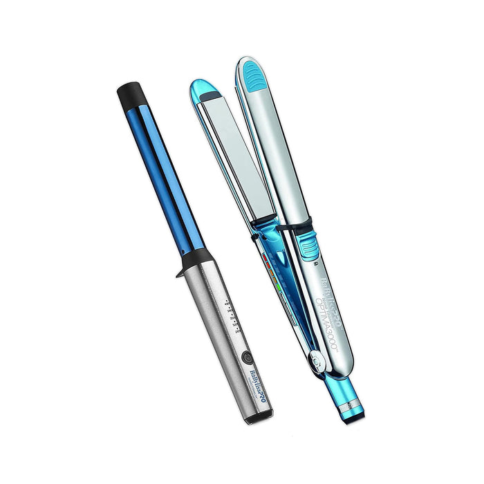 BaBylissPRO Curling Wand 1" and Flat Iron 1.25" Box Set Model #BB-BNTPP47UC, UPC: 074108463227