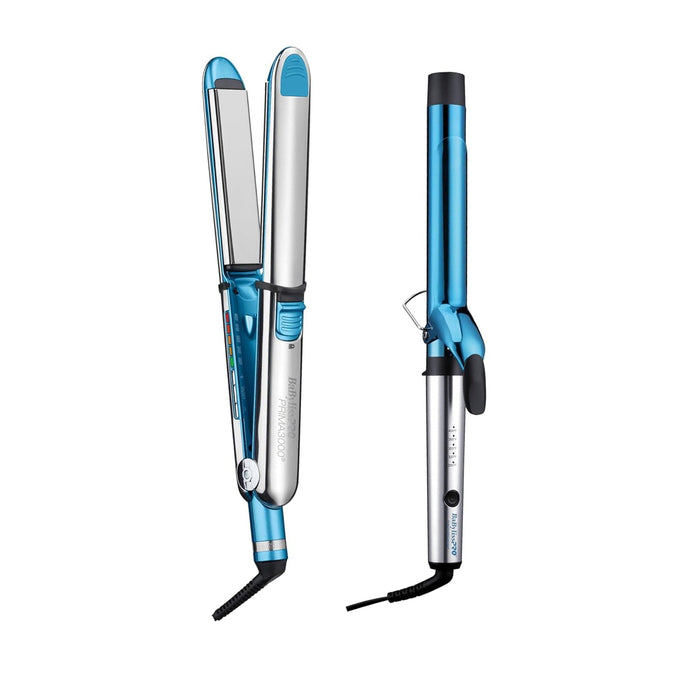 BaBylissPRO Prima3000 1¼" Straightener & 1¼" Extended Barrel Curling Iron Gift Set Model #BB-BNTPP54UC, UPC: 074108475114