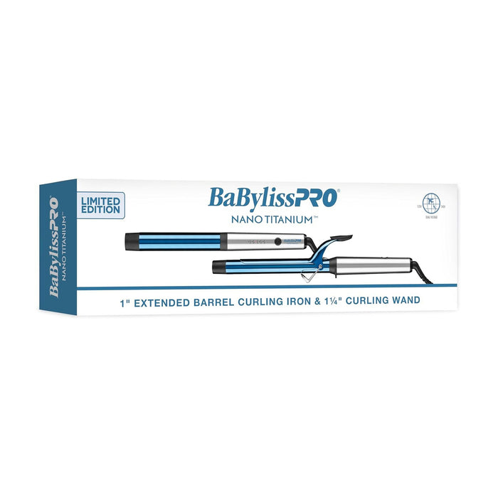 BaBylissPRO Nano Titanium 1" Extended-Barrel Curling Iron & 1 1/4" Curling Wand Gift Set Model #BB-BNTPP56UC, UPC: 074108475138
