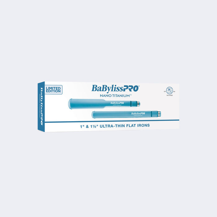 BaBylissPRO Nano Titanium™ 1" & 1½" Ultra-Thin Flat Iron Gift Set Model #BB-BNTPP57UC, UPC: 074108475145