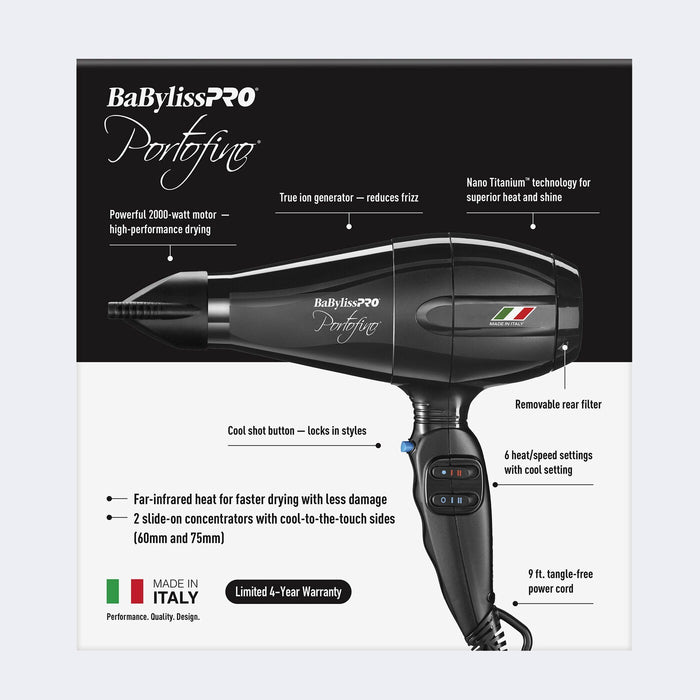 BaBylissPRO Portofino Hair Dryer Model #BPOR1, UPC: 074108464910