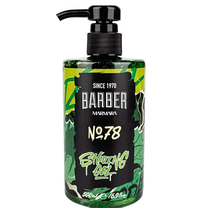 Marmara Barber Shaving Gel No.78 - 500ml Model #BSG-500-78, UPC: 8691541006594